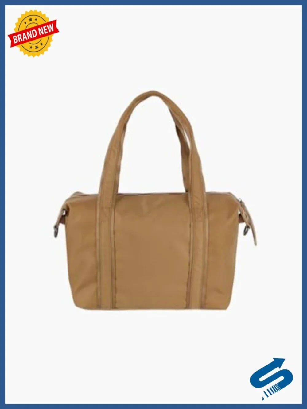 Hobo Handbag with Suede Front, Convertible Crossbody, Microfiber